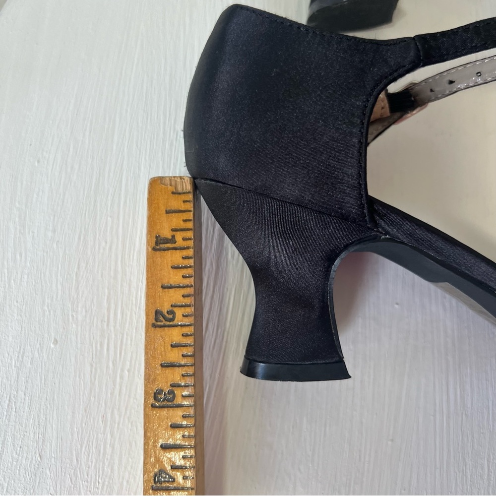 Ellie Black T-Strap Heels - Picture 11 of 13